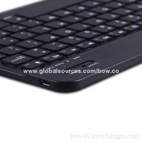 Ultra-thin Wireless Bluetooth Keyboards for iPad 2/3/4, and Other 10" Tablets, Android/Windows/iOS